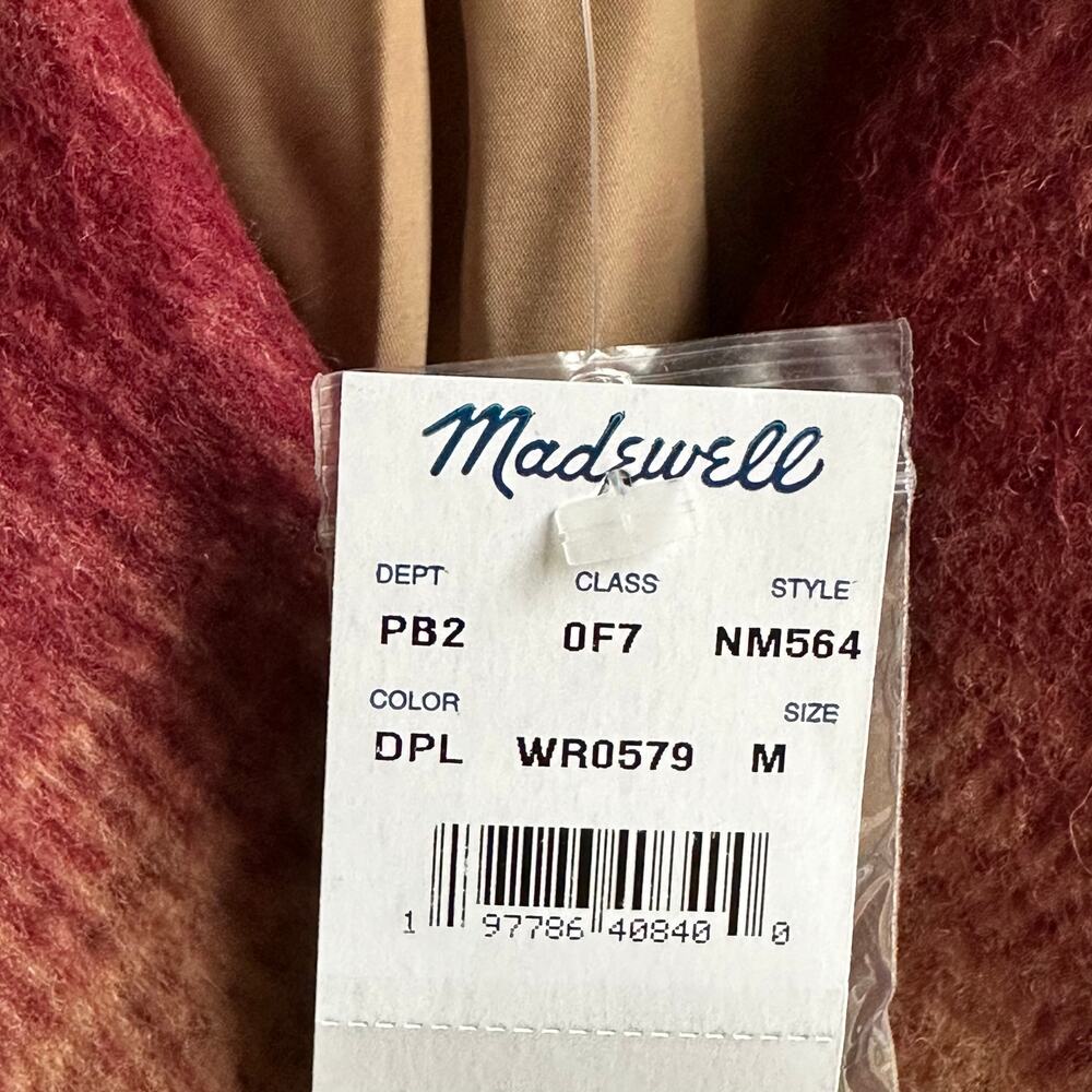 Madewell Brushed Double-Breasted Short Coat in Dorinda Plaid Wool Alpaca NWT - Picture 8 of 10